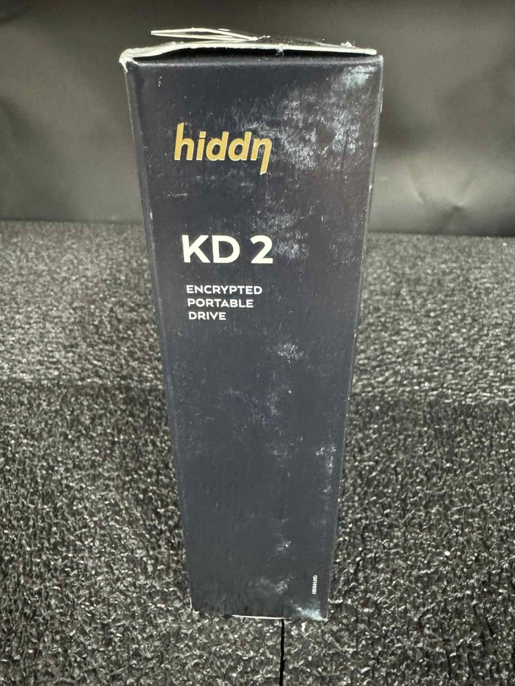 Hiddn Kryptodisk2 KD2 Hardware Alphanumeric Keypad Encrypted 256GB USB 3.1 SSD