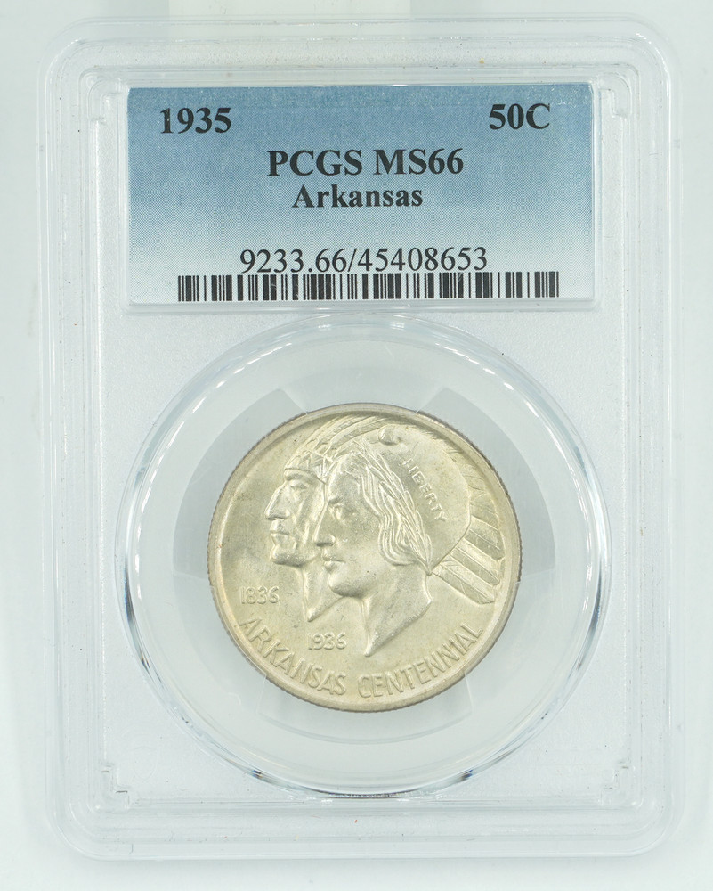1935 PCGS MS66 Arkansas Commemorative Half