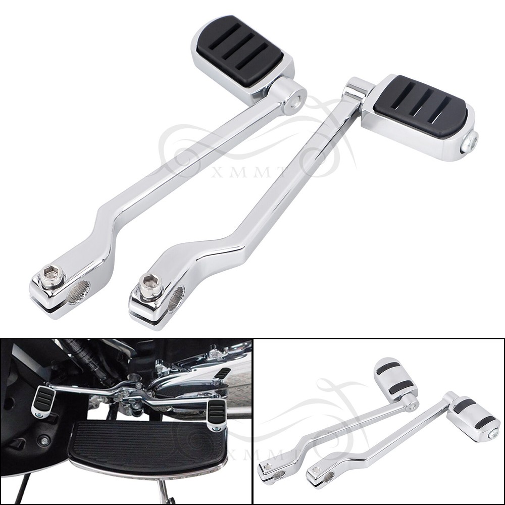 Chrome Heel Toe Shift Lever Peg Kit For Harley Street Electra Glide FLHTCU FLHTK