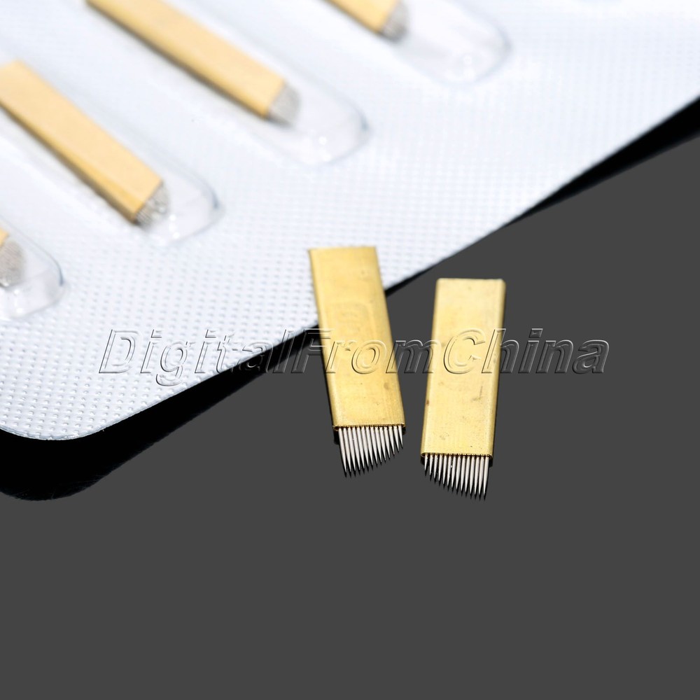 5Pcs Microblading Blades for Eyebrow Tattoo Permanent Makeup Manual Needles