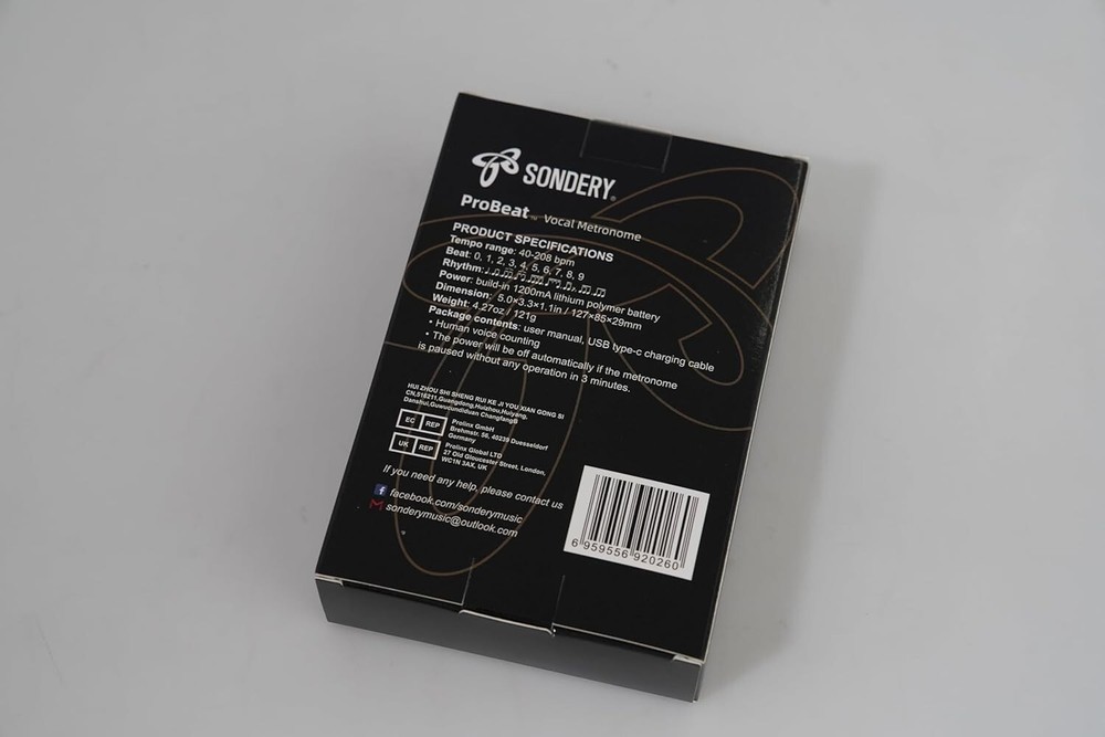 Versatile Digital Metronome with 10 Beat Patterns and USB Rechargeable Feature