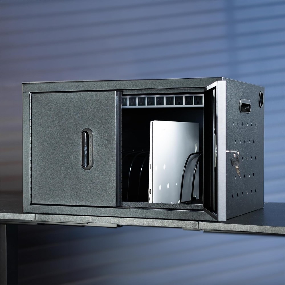 16-Bay Locking Laptop and Tablet Charging Station