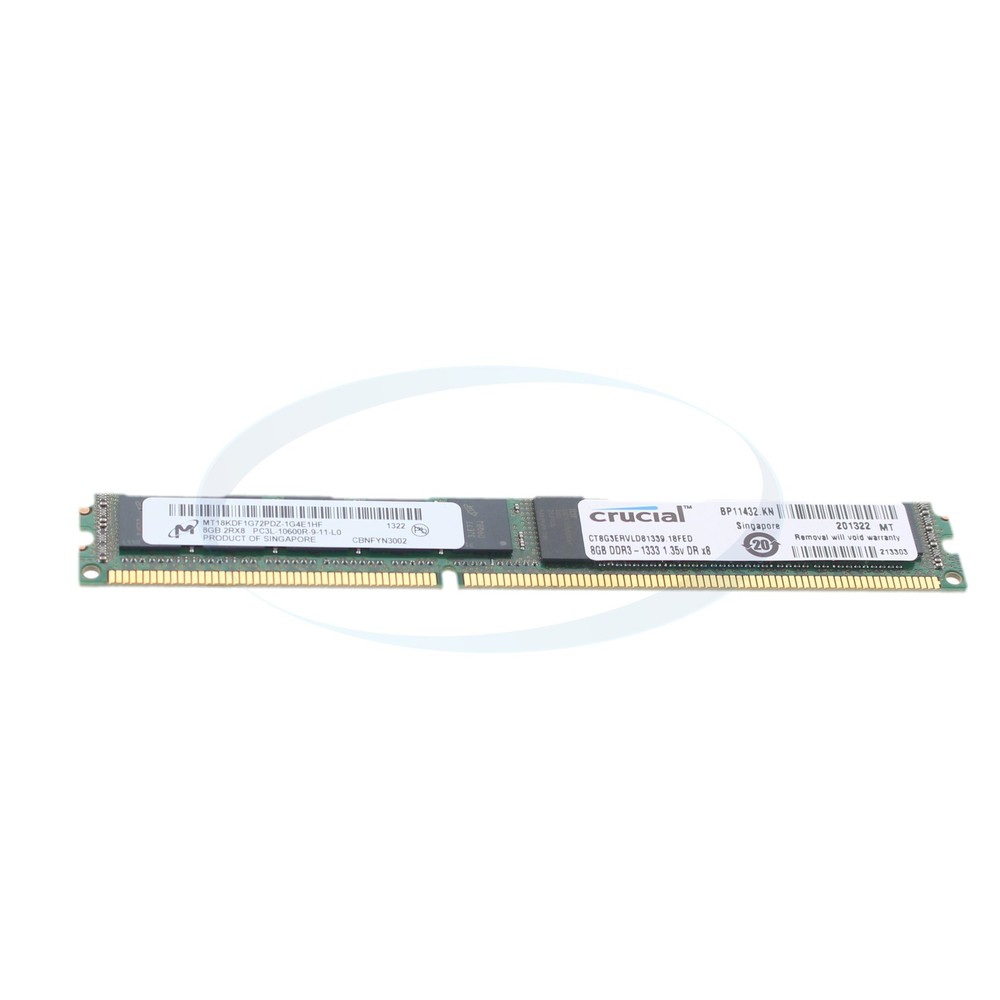 Micron MT18KDF1G72PDZ-1G4E1 8GB 2RX8 PC3L-10600R Memory Module