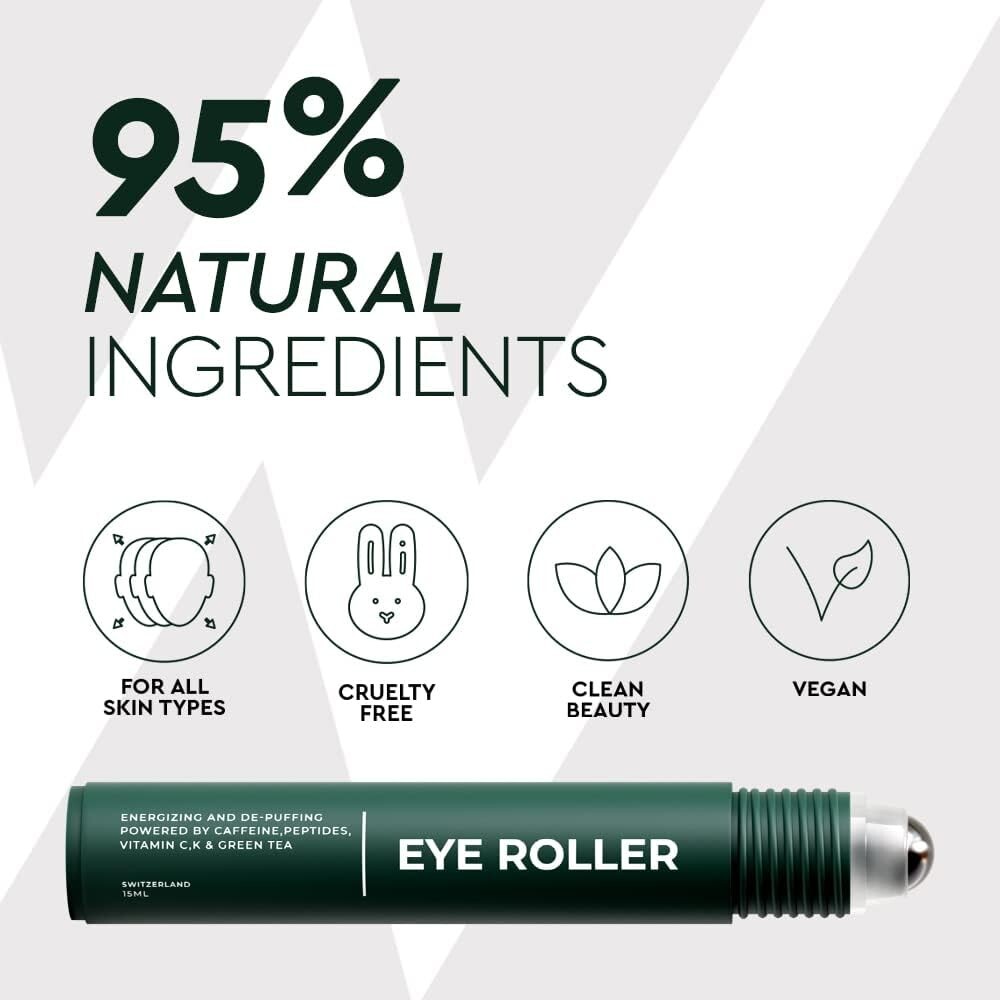 Wolf Project Under Eye Roller with Caffeine Vitamin C and Peptides Dark Circles