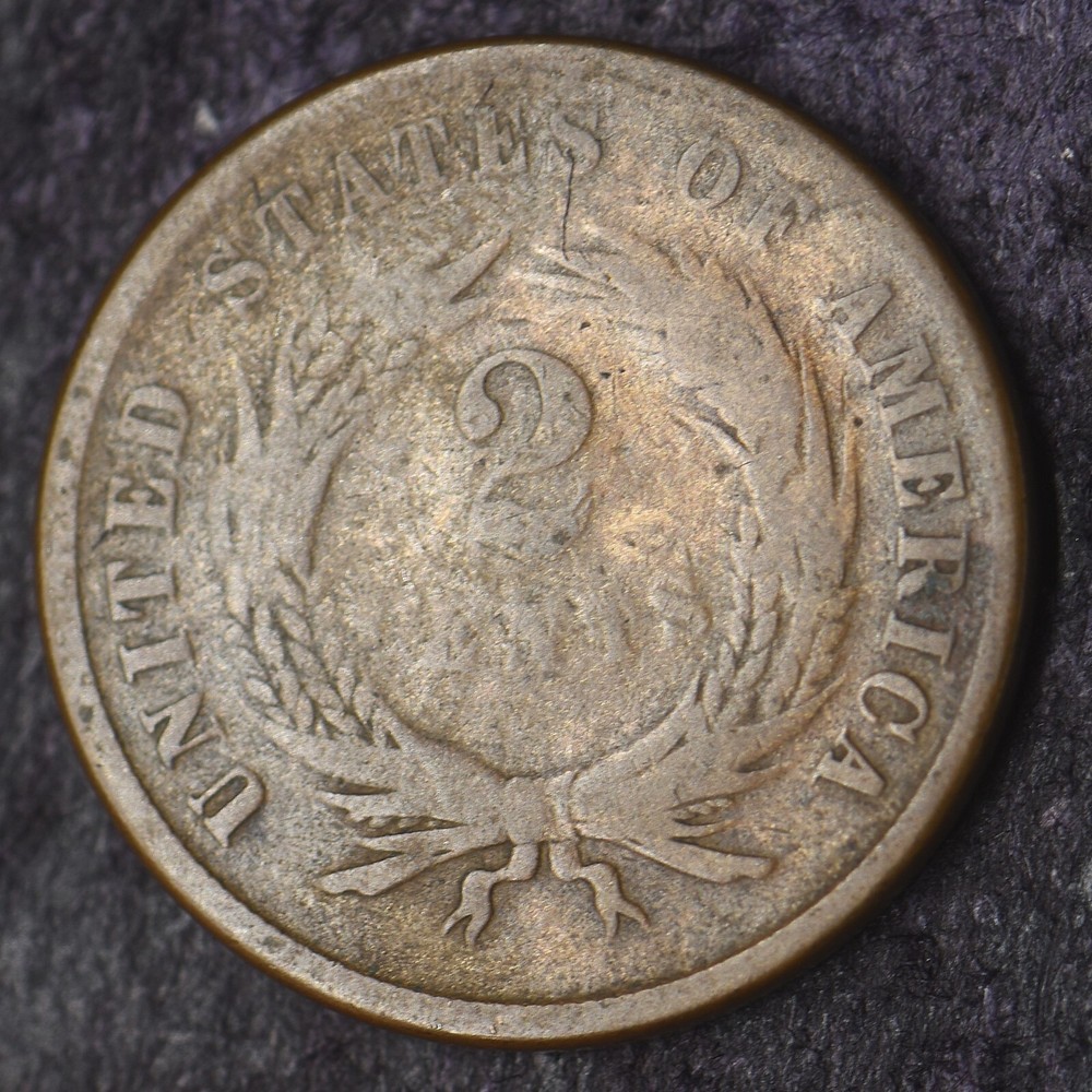 1866 2C Two Cent Piece - COINGIANTS -