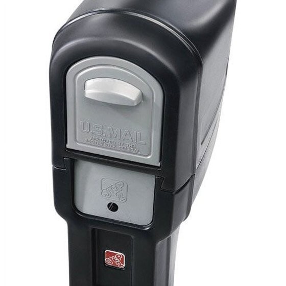 Step2 MailMaster Plus Plastic Mailbox with Black Finish Spacious Interior USA