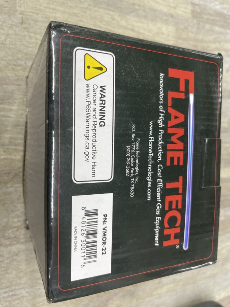 Flame Tech VMOR-22 Medium Duty Oxygen Regulator -new