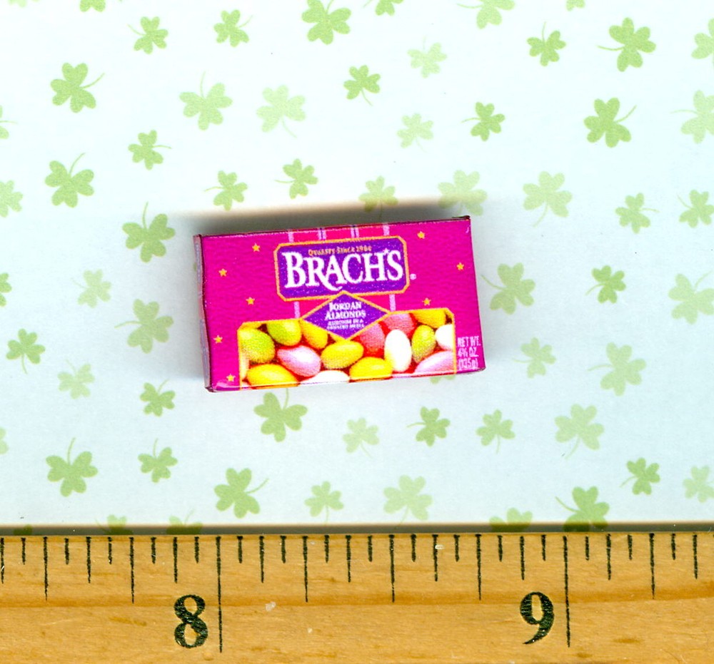 Dollhouse MINIATURE Size Jordan Almonds Candy Box