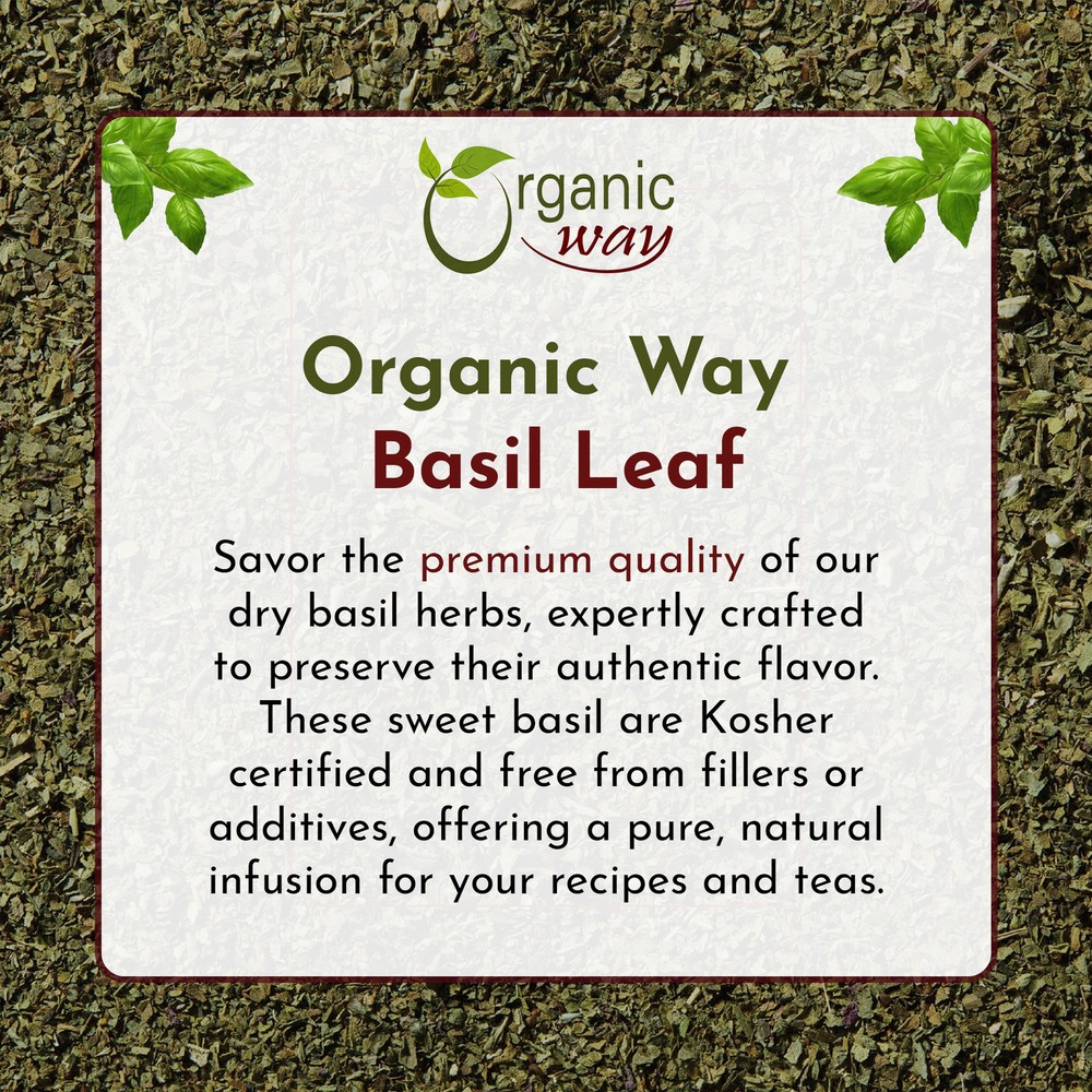 Basil leaf cut and sifted (4 Oz)