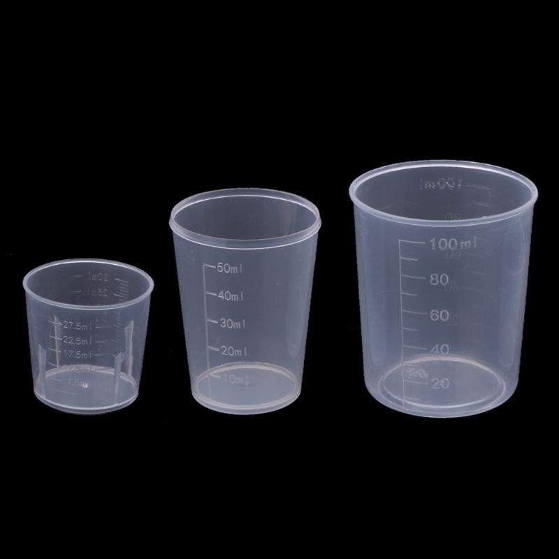 3Pcs Multipurpose Measuring Cups Epoxy Mixing Cups Liquid Container Cups