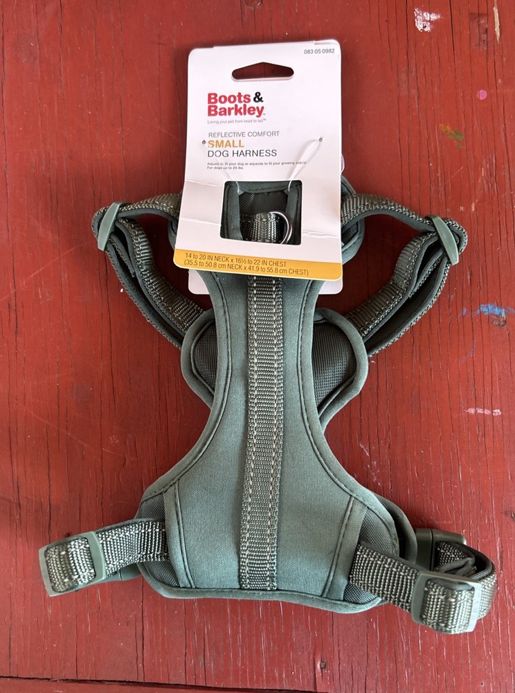 BOOTS & BARKLEY Reflective and Adjustable Dog Harness (SMALL)