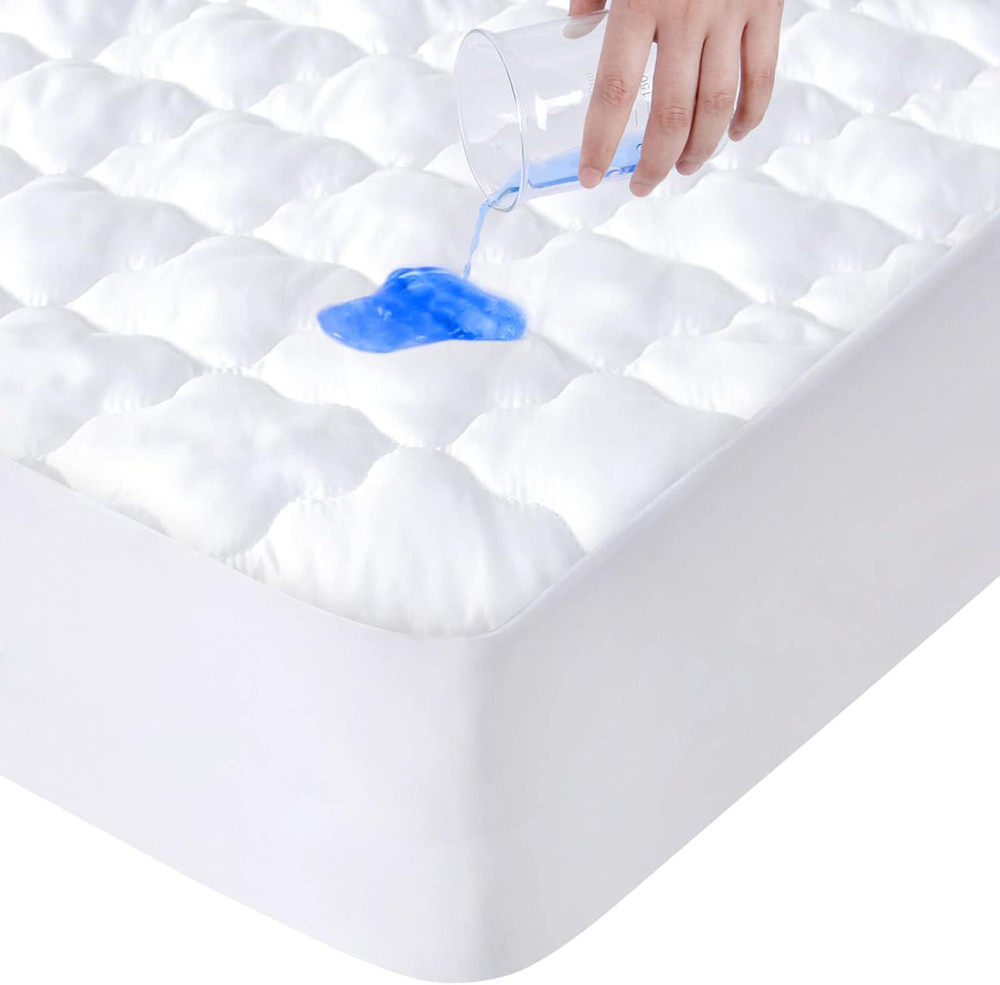 Full Size Mattress Protector Pad Waterproof Quilted, Breathable & Cooling Full M