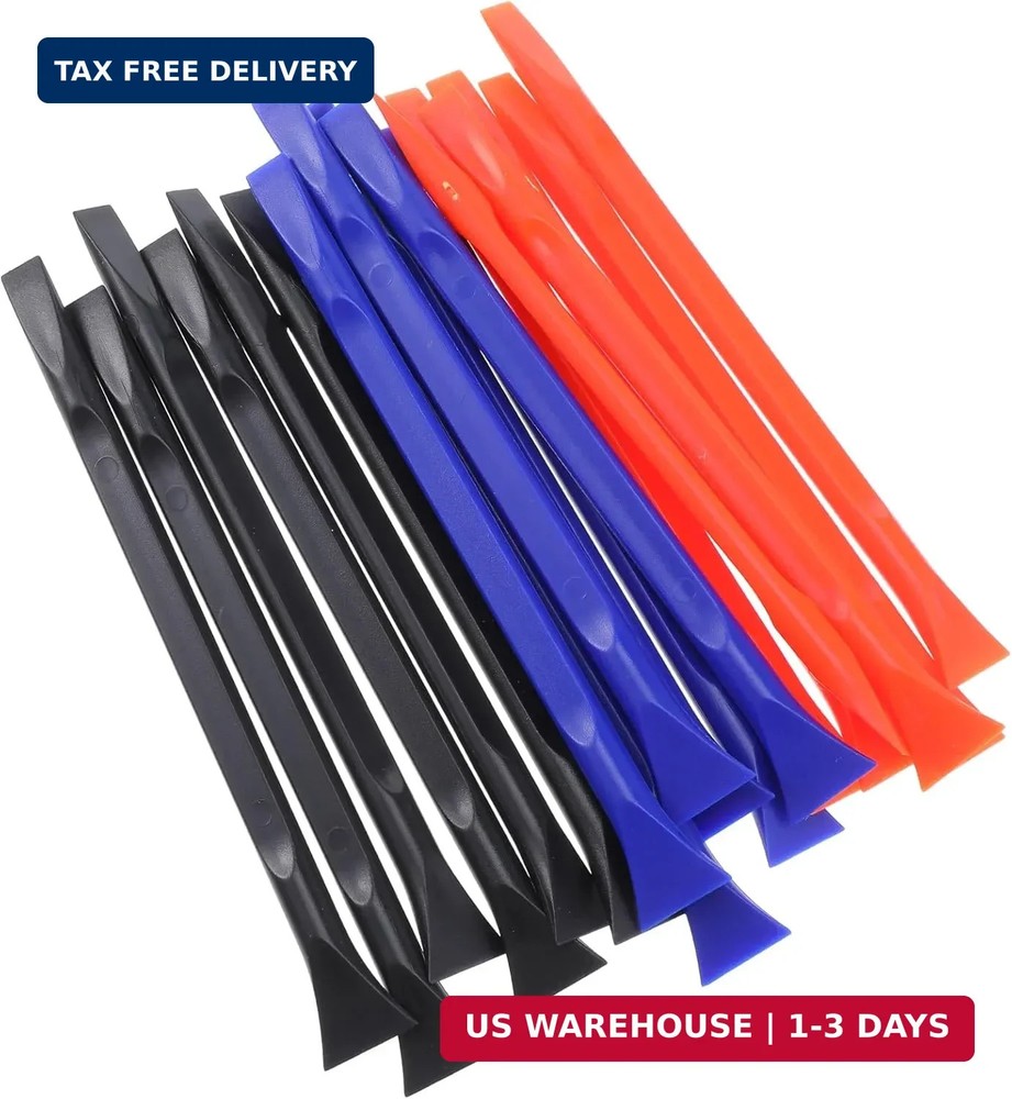 18 PCS Plastic Scrapers, Non-scratch Carbon Fiber Plastic Scraper Tool Multi-pur