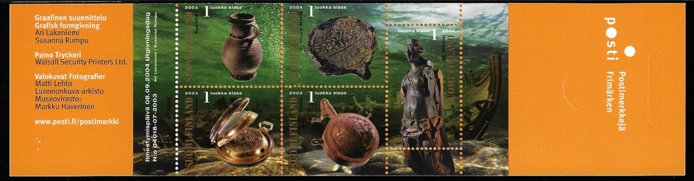 Finland Scott 1219  Mint NH Complete Booklet, SCV $15.00