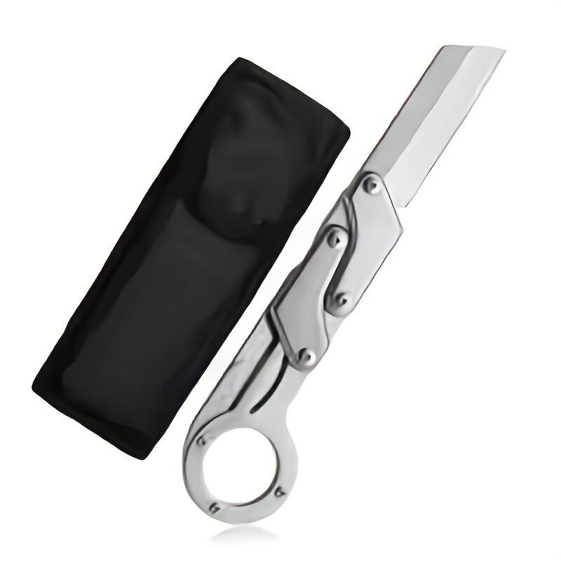 Versatile Stainless Steel Folding Knife for Outdoor Use