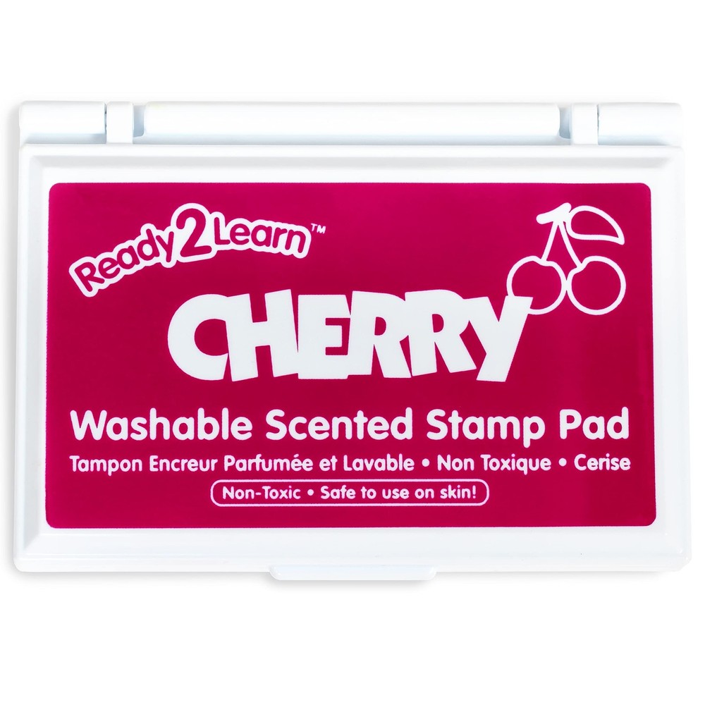 Ready 2 Learn Scented Stamp Pad - Cherry - Red - Non-Toxic - Fade