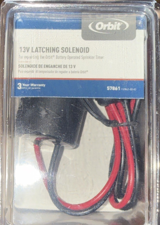 Orbit 57861 13V Latching Solenoid for Orbit Sprinkler Timer