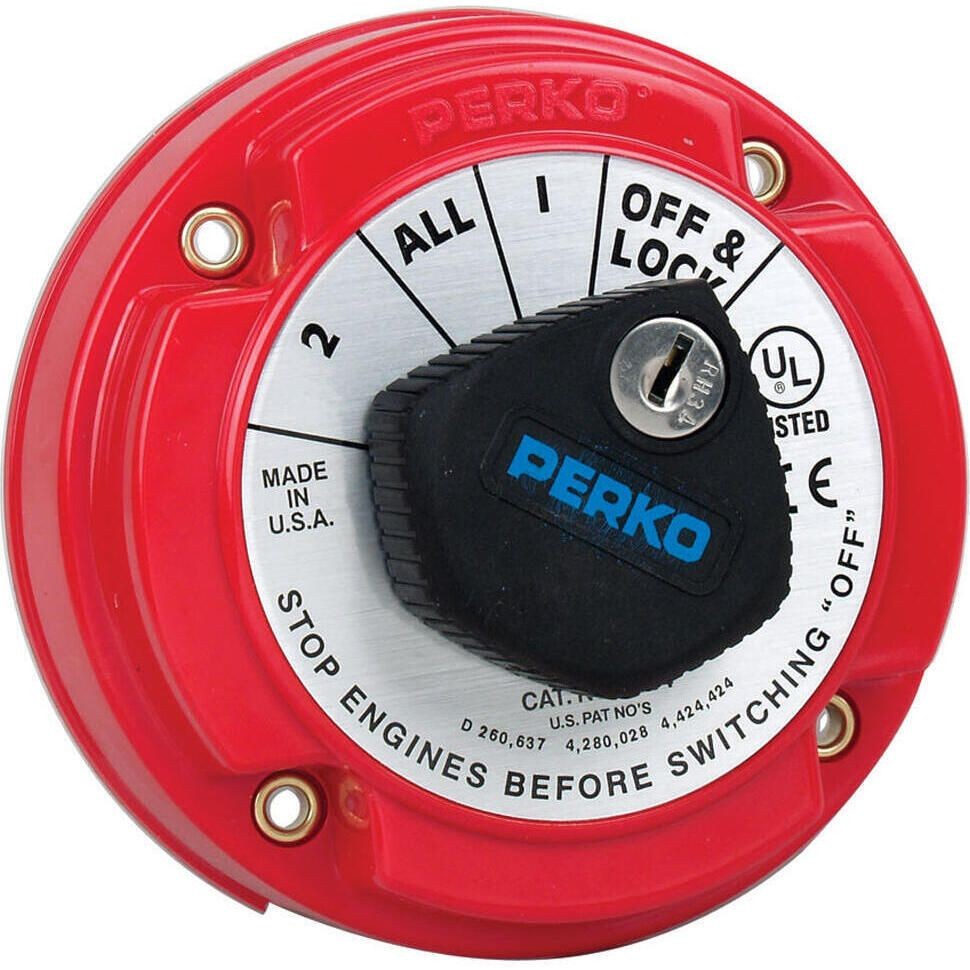 Perko 8504DP Medium Duty Battery Selector Switch w/Alternator Field Disconnect &