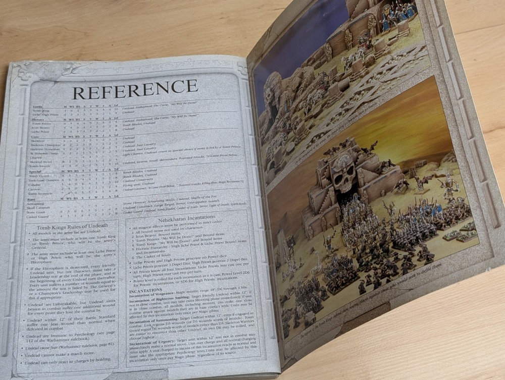 Warhammer Fantasy Tomb Kings Army Book 2002 Games Workshop OOP