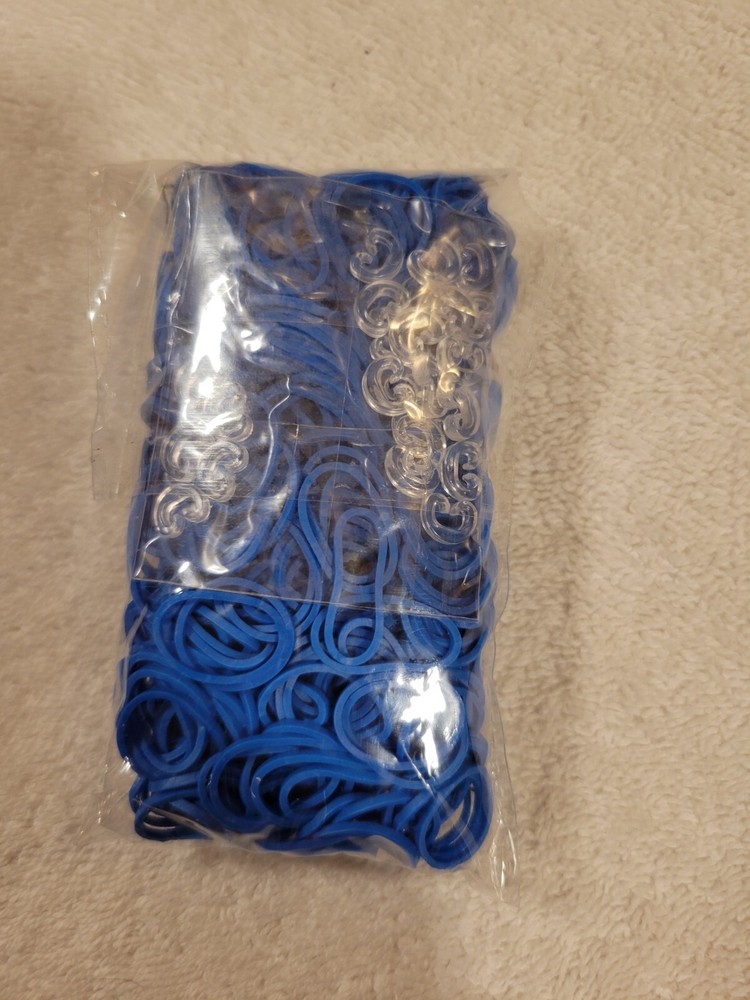 Rainbow Loom - Rubber Bands - Blue New 600pc