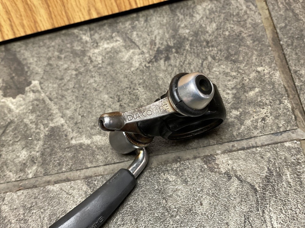 Vintage Dia Compe Seatpost Clamp With Cable Guide Hanger - Quick Release