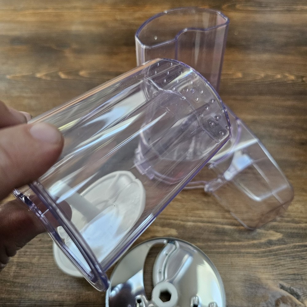 MAGIC CHEF MINI FOOD PROCESSOR  Replacement Slicing Disc Chute Pusher Disc Hold