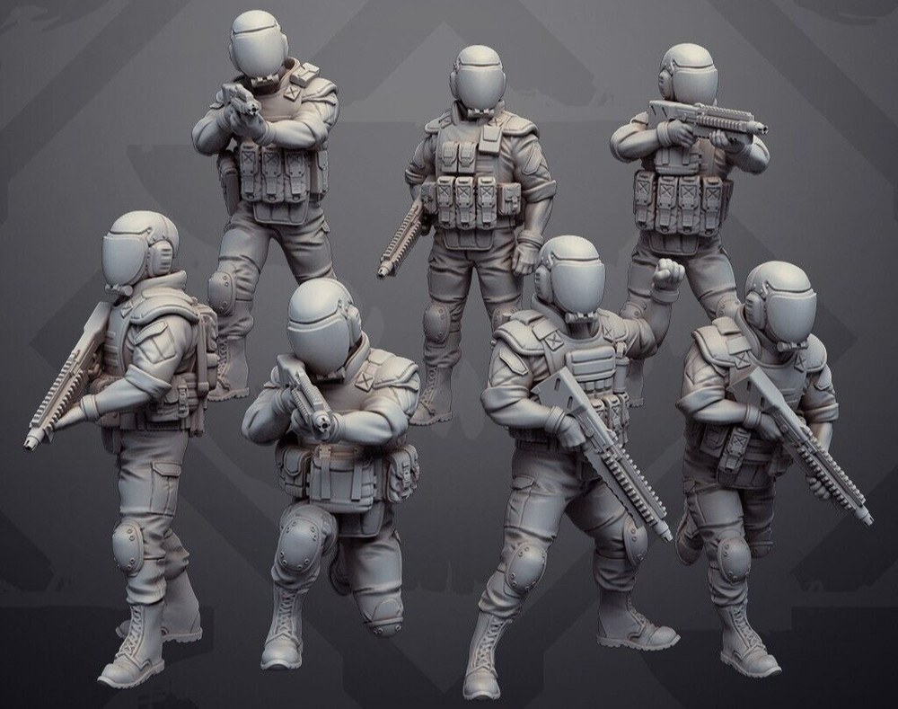 Space Marines Army 7-Pk 3D Printed Models