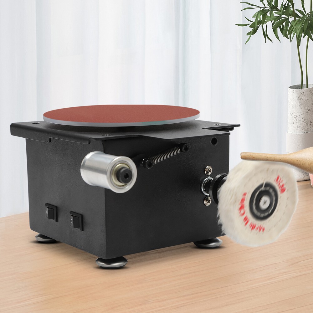 6inch Mini Belt Disc Sander Edge Sharpener Electric Bench Polisher Tools Kit