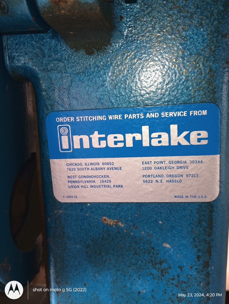 INTERLAKE WIRE STITCHER MODEL A