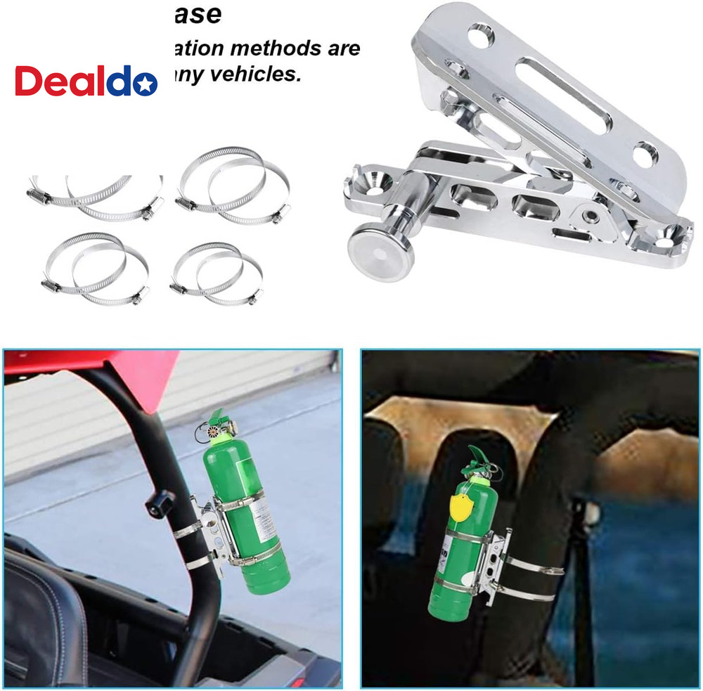 Chrome Quick Release Fire Extinguisher Mount Roll Bar Extinguisher Mounting Brac