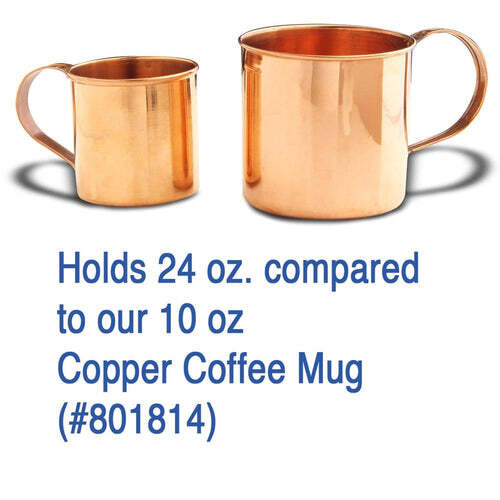Solid Copper Soup Mug