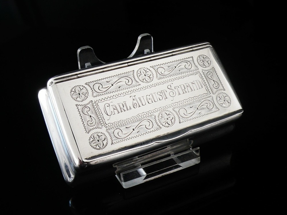 Vintage Swedish Silver Snuff Box c.1910