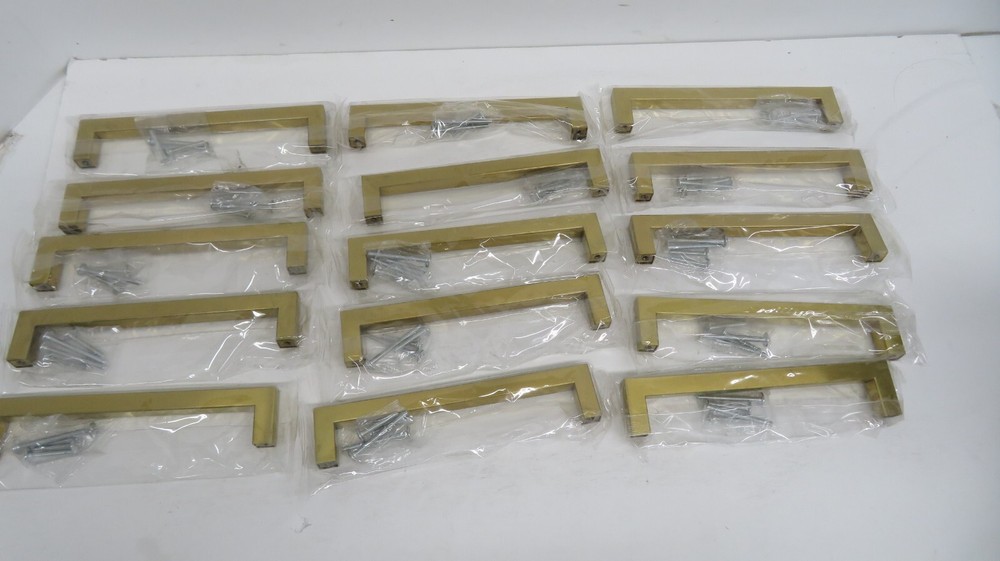 homdiy Cabinet Pulls Gold Hardware 15 pc 6-1/4 inch