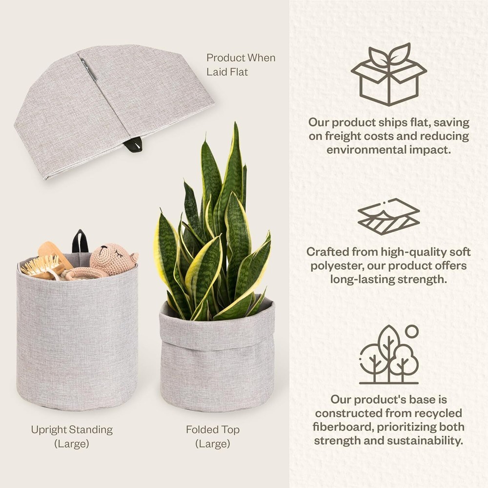 Bigso Soft Hang Around Hanging Storage Basket | Small | Grey