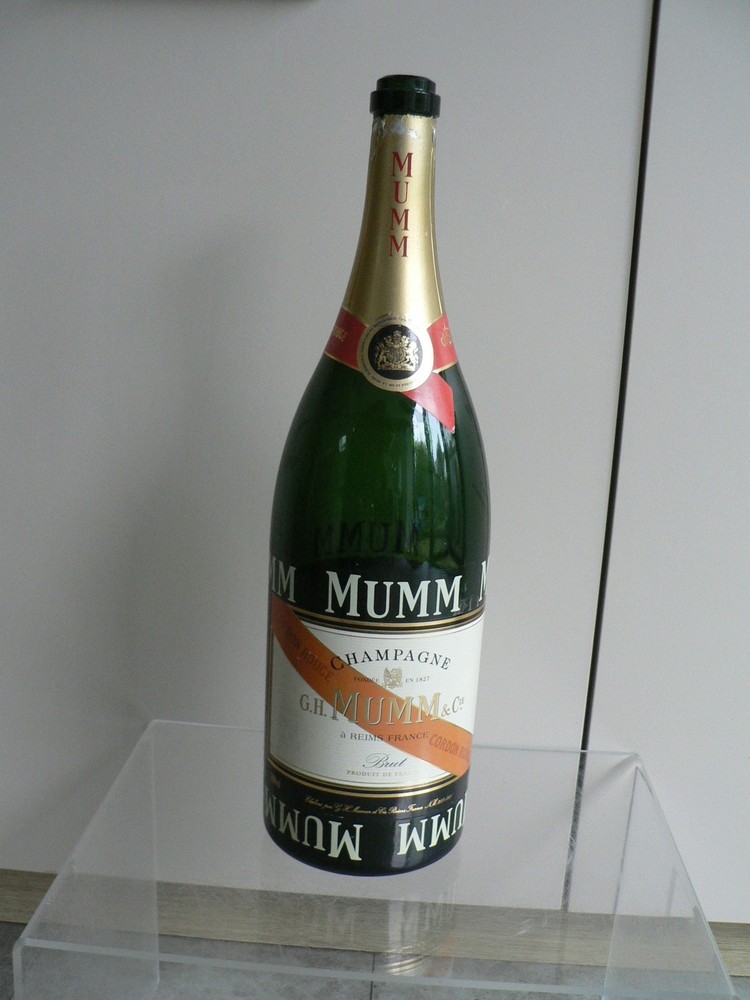 Mumm Champagne Bottle Empty Jeroboam Large