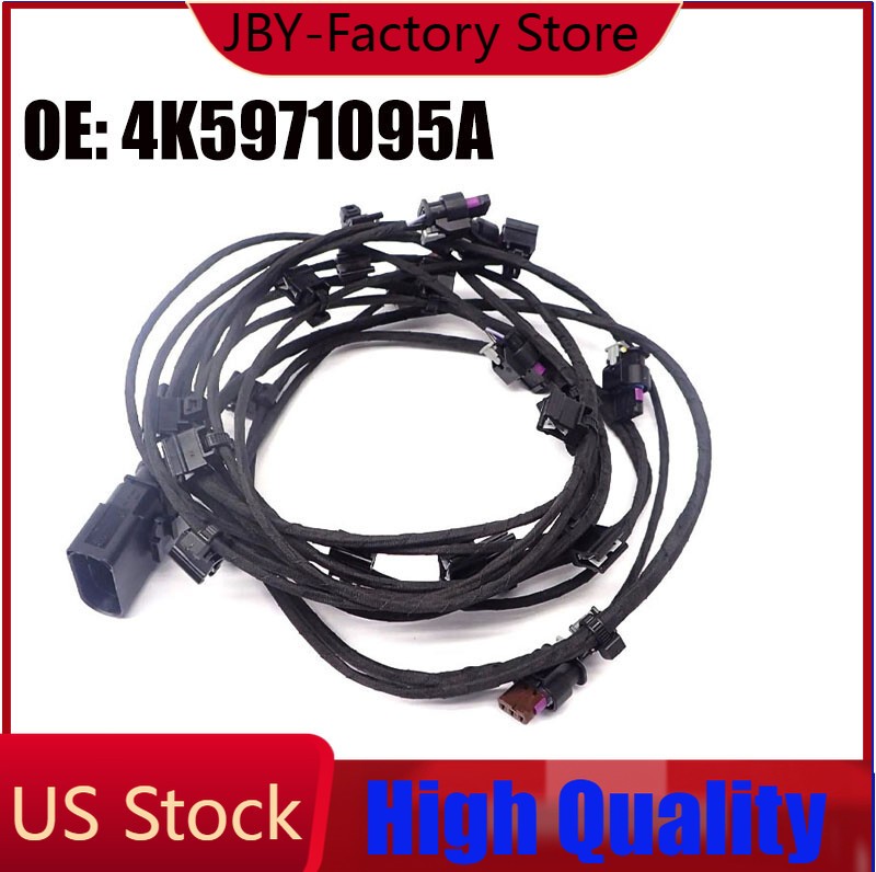 4K5971095A Front Bumper Parking 6 Sensor Wire Wiring Harness For Audi A6 C8