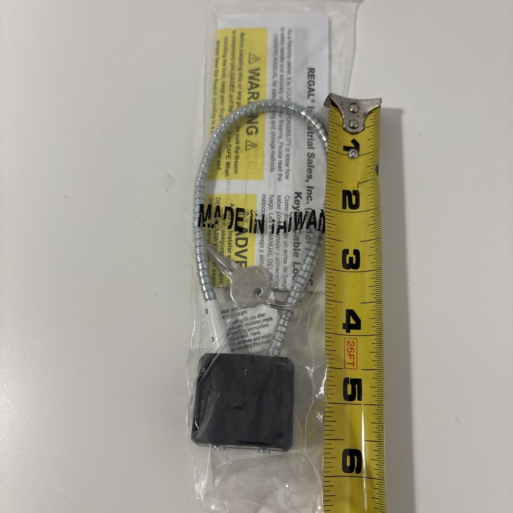 Keyed Cable Gun Locks, Short.