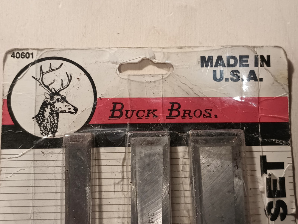BUCK BROS. 40601 Wood Chisel 3 pc. Set Made in USA