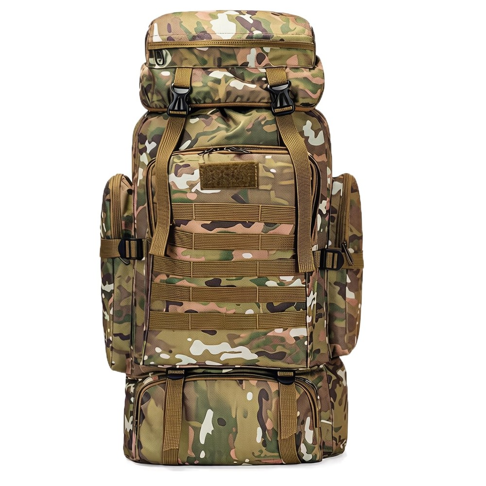 80L Camping Hiking Backpack,Molle Military Tactical Rucksack Backpack,Waterpr...