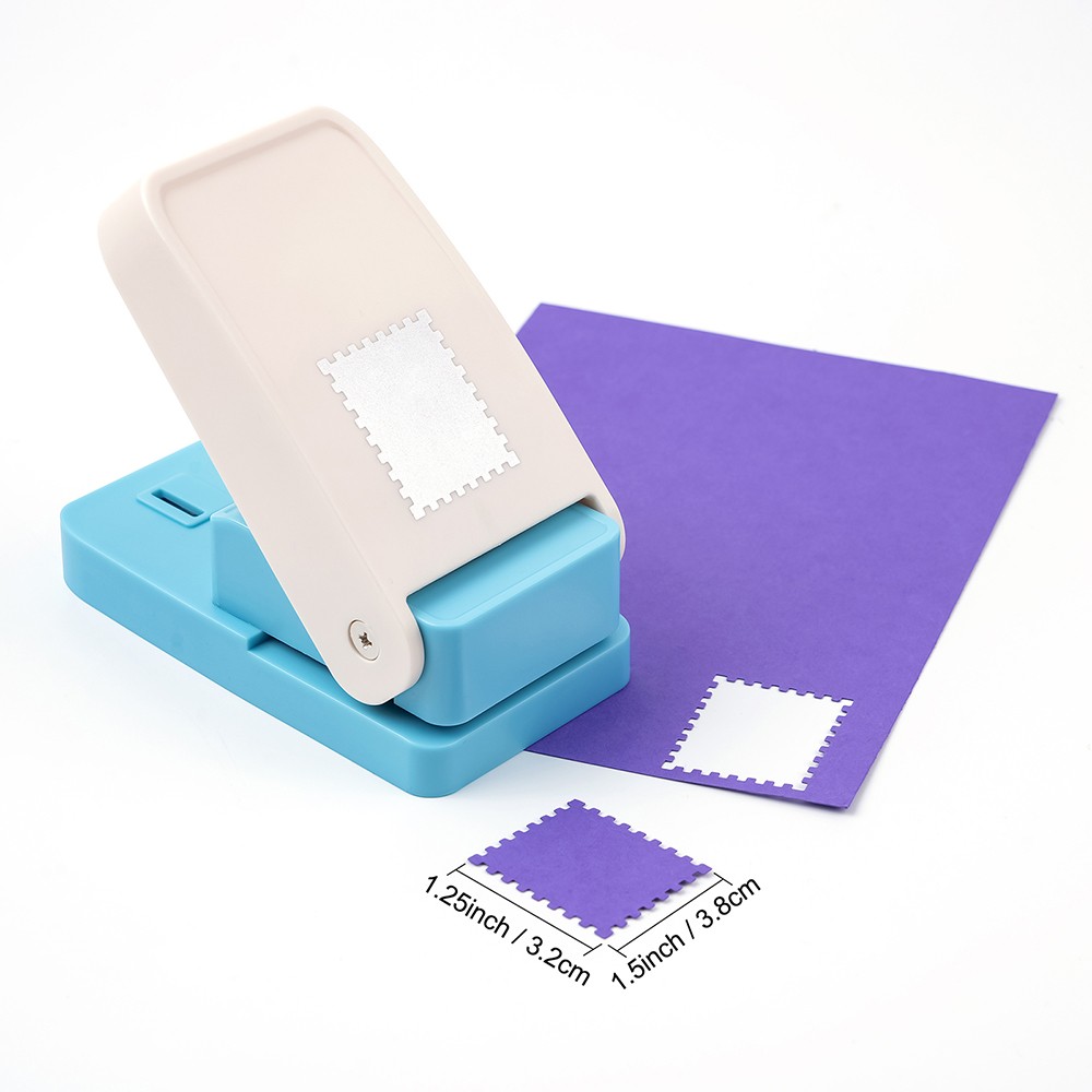 Large Rectangular Postage Stamp Punch Craft Punch for Paper Craft Scrapbooking
