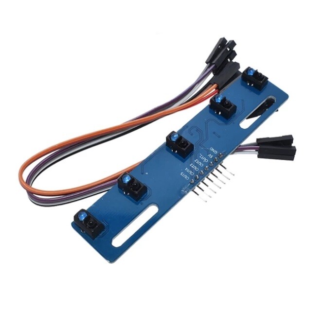 5 Channel Infrared Reflective Sensor Tcrt5000 Kit Barrier Line Track Module