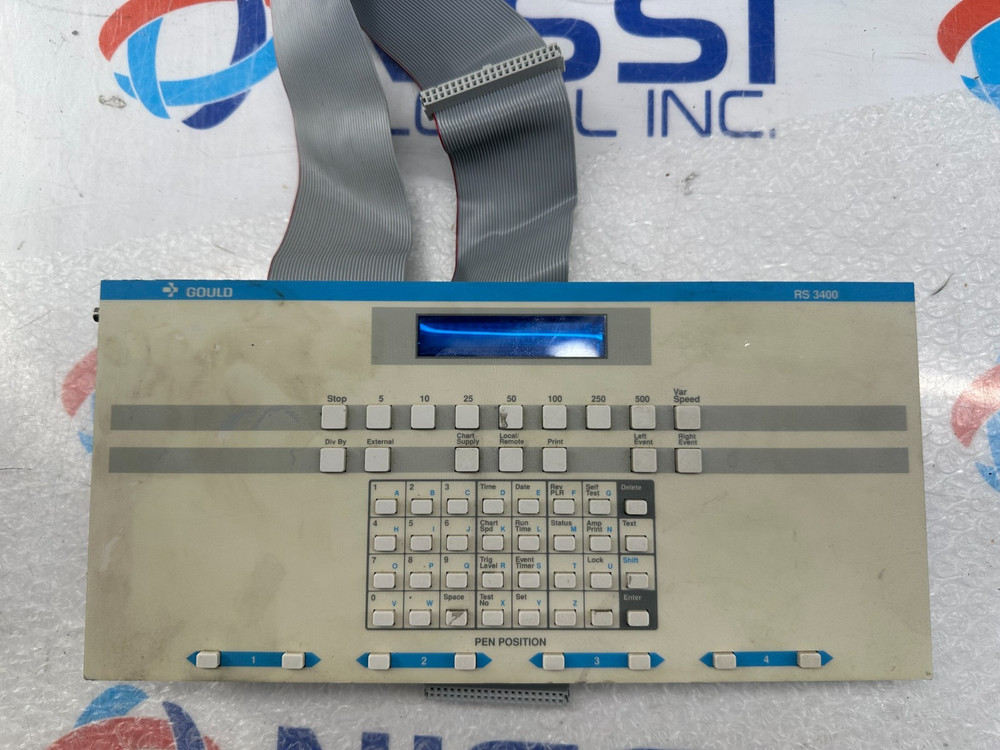 GOULD  THERMAL STRIP CHART RECORDER RS 3400 FRONT PANEL