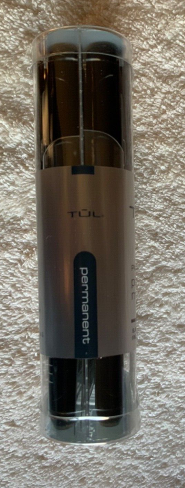 TUL Permanent Markers, Fine Point, Silver Barrel, Black Ink, 12 Pack