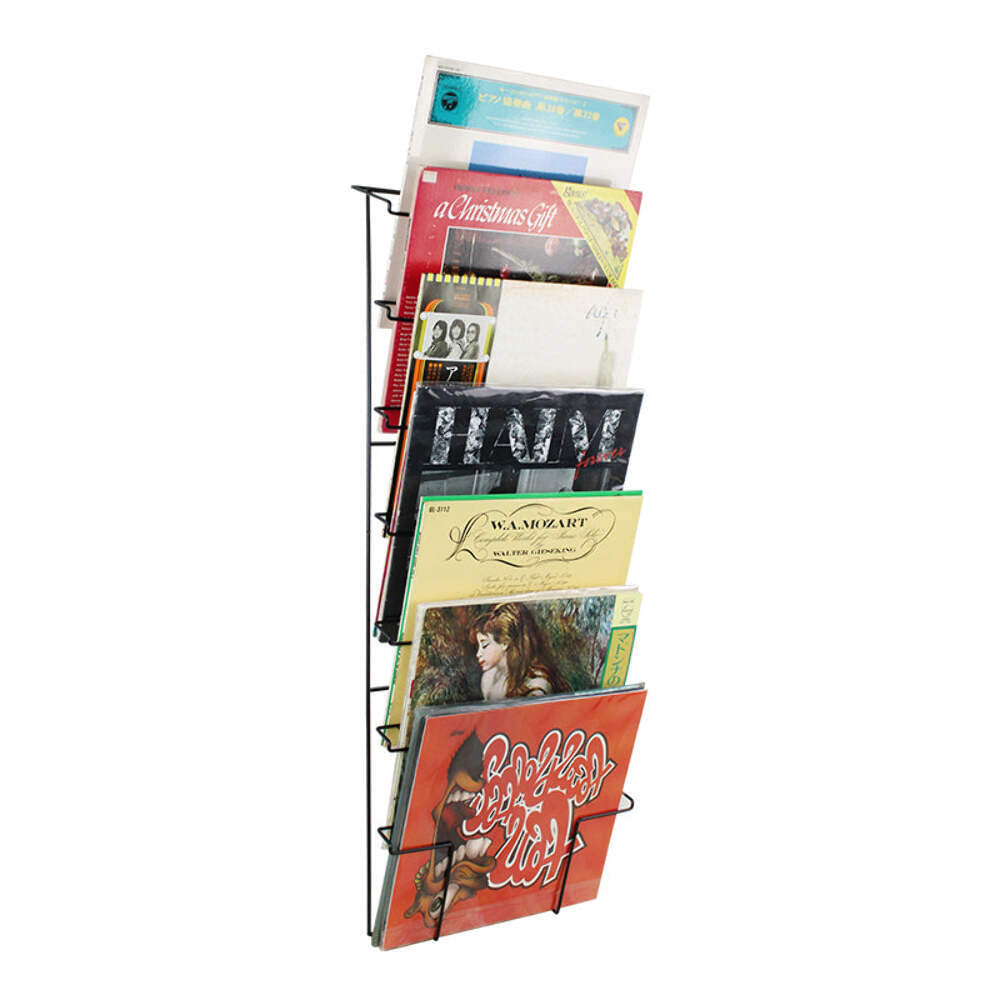 Wall Mount Vinyl Disc LP Record Wire Rack Holder