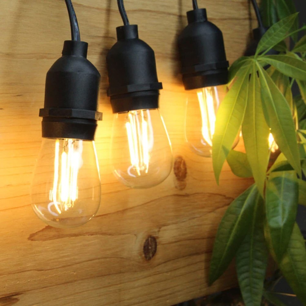 S14 E26 LED Bulbs Outdoor Edison Lights 2W, 15Pack for String Light Replacement