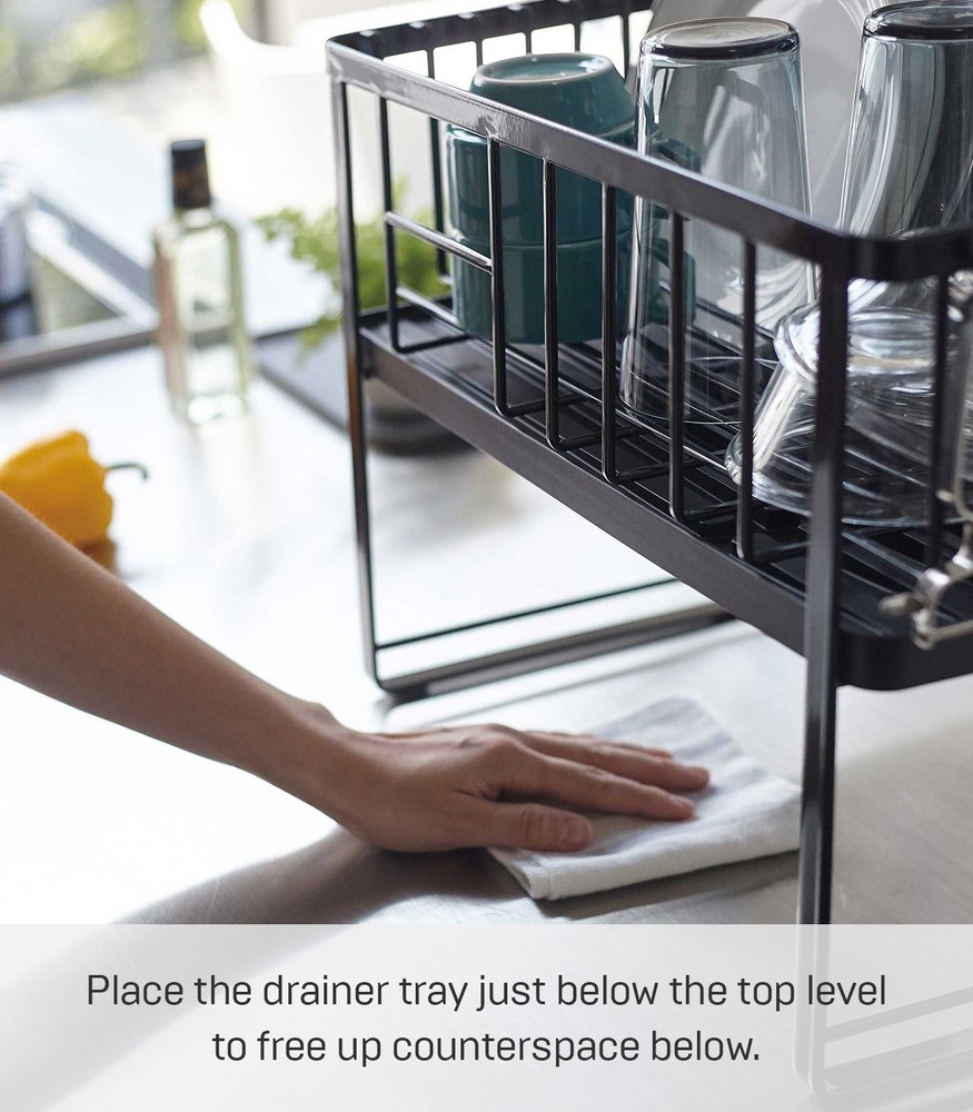 Yamazaki Home TOWER Two-Tier Wire Dish Rack