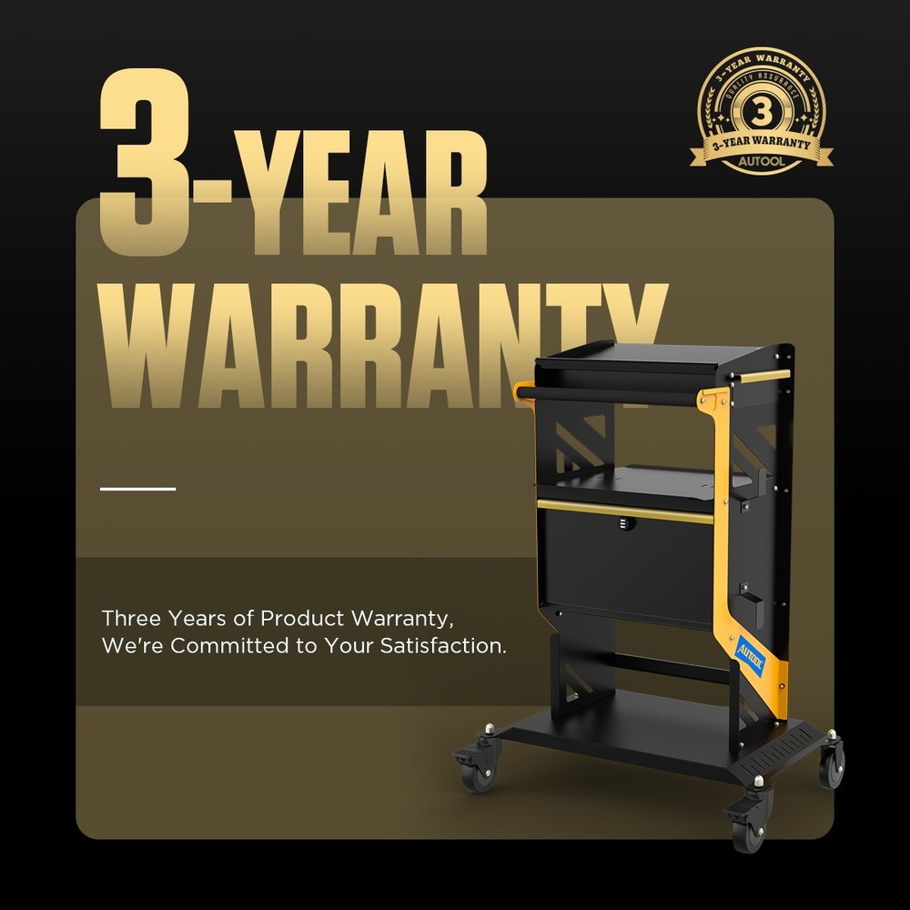 Tool Trolley Workshop Cart Heavy Duty Garage Roller Cabinet DIY with Code Lock