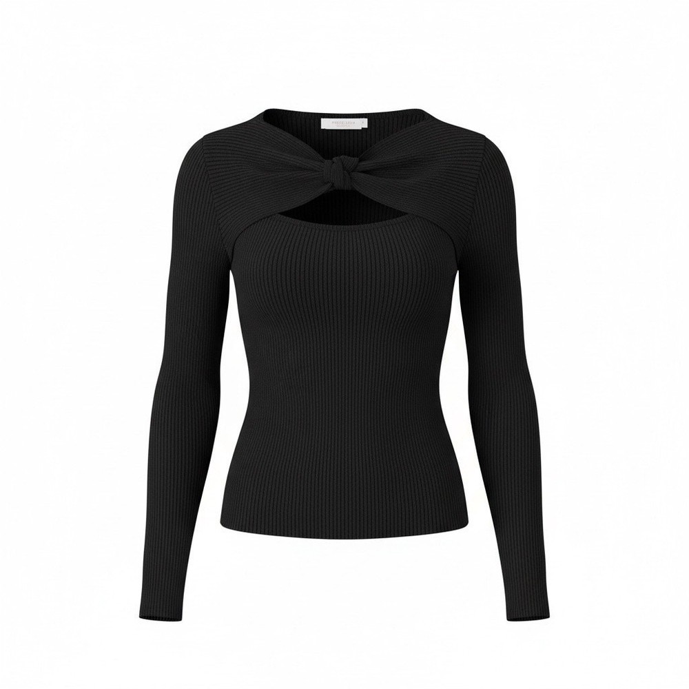 Primark black ribbed lightweight sweater size medium M B160