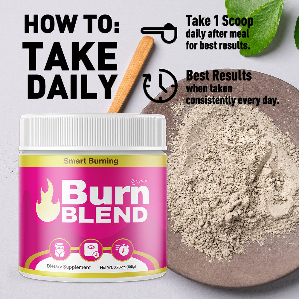 (2 Pack) Burn Blend Powder Support For Weight Management BurnBlend 60 Servings