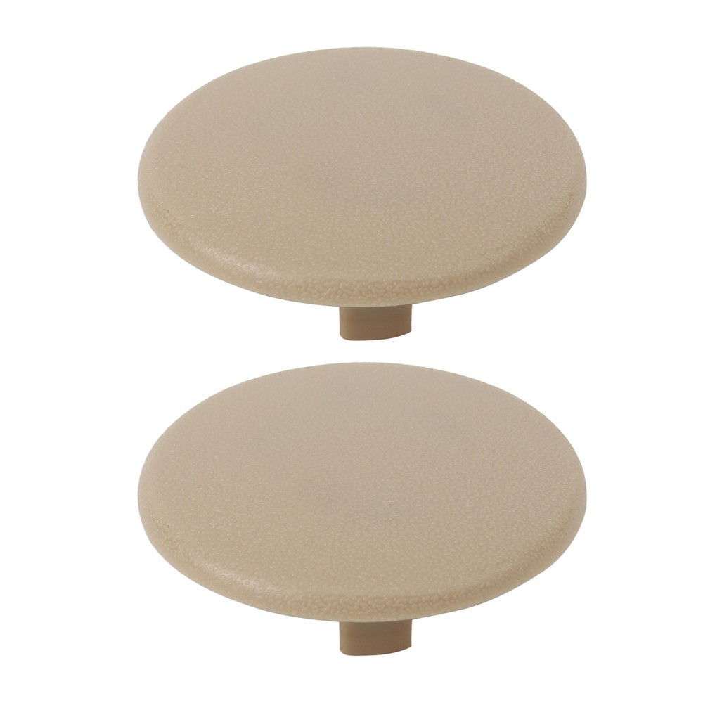 2pcs Armrest Cover Cap Tan Rear Driver or Passenger Side for Cadillac Chevy GMC